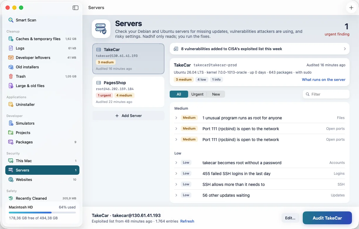 Nadhif: Servers