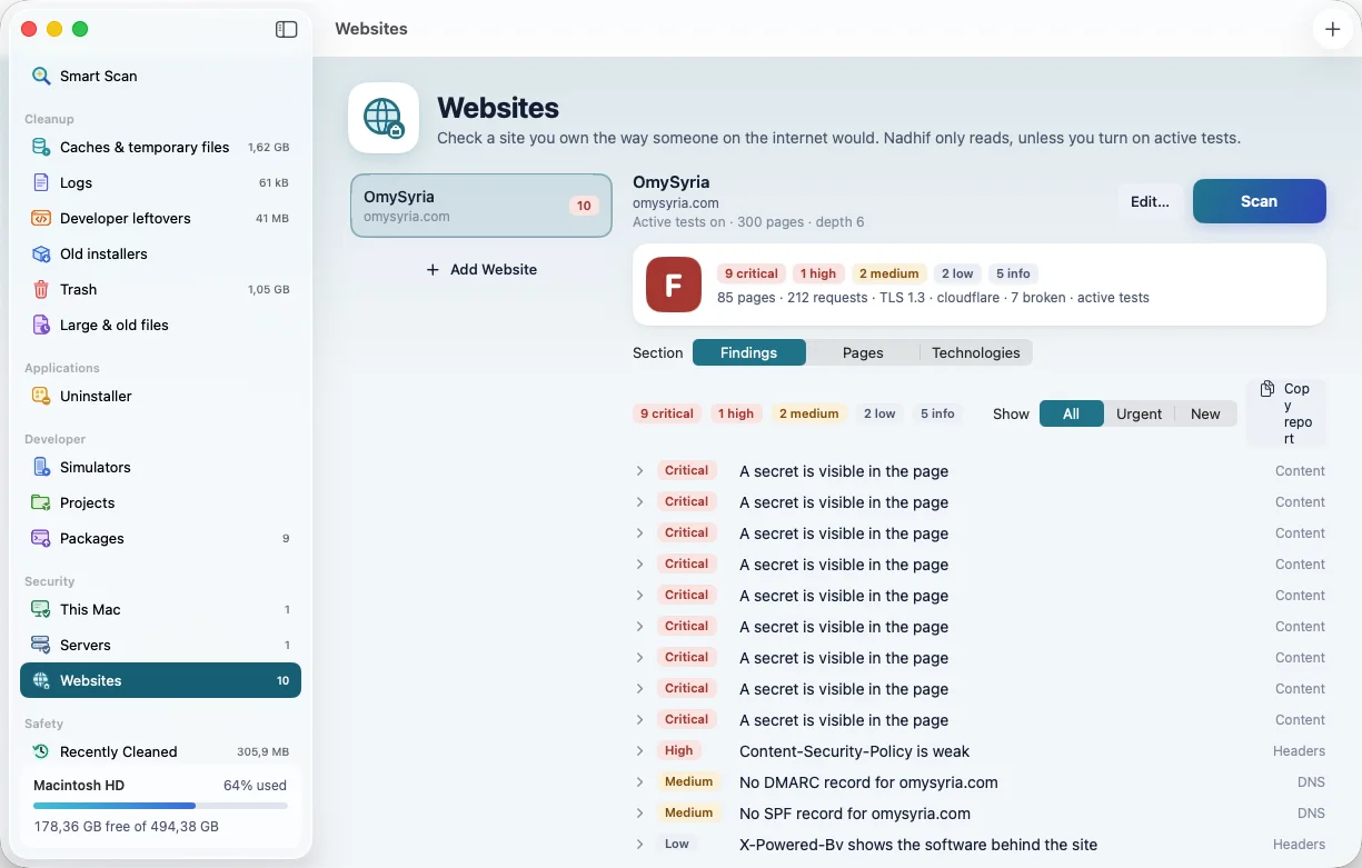 Nadhif: Websites